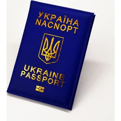 Ukraine Passport Cover Women Travel Wallet Passport Holder Document Organizer Pu Leather Case for Passports New Design
