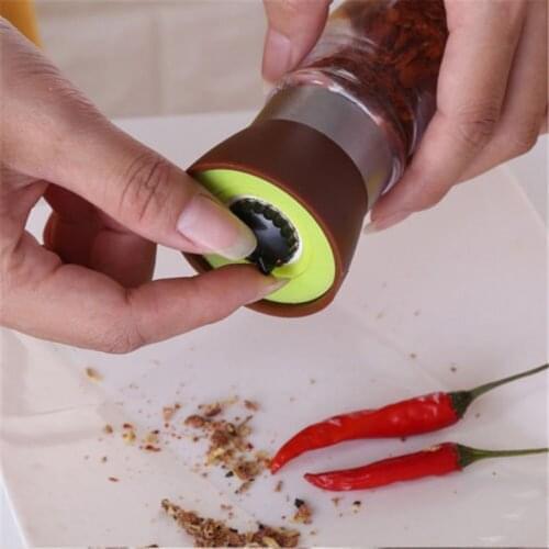 Pepper Grinder Kitchen Grinding Bottles Salt Pepper Mill Grinder Pepper Grinders Shaker Spice Container Seasoning Condiment Hot