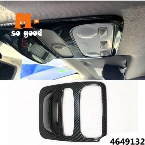 For Renault Clio 4 2013/14/15/16 Clio4 ABS Carbon Fiber Front Read Light Lampshade Panel Cover trim Car accessories sticker