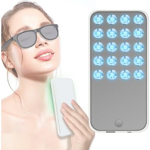 Portable Mini Professional LED Light Beauty Devices 7 Colors Spectrum Skin Beauty Instrument Led Face Light Therapy for Home Spa