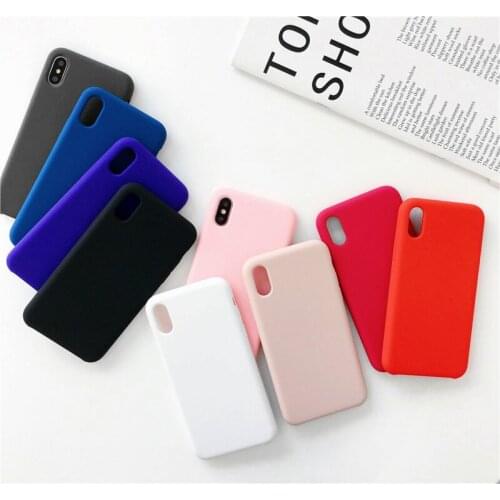 Luxury Silicone Case For iphone 7 8 6S 6 Plus 11 Pro X XS MAX XR Case For iphone 7 8 plus X 5 SE Back Cover case with Real box