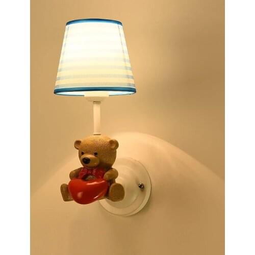 Modern Led Wall Lamp Cute Animals Sconce Light for Kids Bedroom Bedside Childrens Room Nordic Decor Home Wall Lamp Fixtures