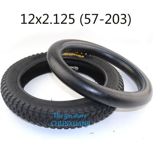 Super quality Bike Stroller Urban Electric Scoote Tire Set 12 1/2 x 2 1/4 inner and outer tyre 12 * 2.125 57-203 tube tyre