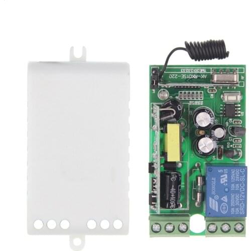 AC 85V-265V 110V 220V 230V 1 CH Channel 1CH RF Wireless Remote Control LED Light Bulb Switch System Receiver, 315 / 433 MHz