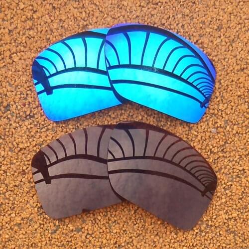 Ice Blue & Bronze Gold Mirrored Polarized Replacement Lenses for Big Taco Frame 100% UVA & UVB