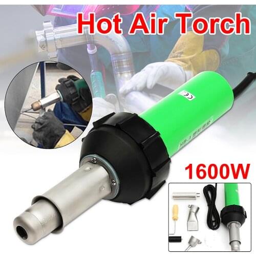 1600W Plastic Welding Torch Welding Hot Air Gun Tip Nozzle Roller