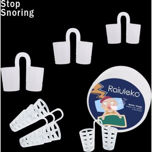 7Pcs/Box Anti Snore Apnea Nose Clip Anti-Snoring Breathe Aid Stop Snore Device Sleeping Aid Equipment Stop Snoring