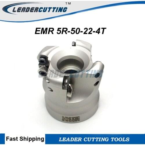 Free Shiping EMR 5R-50-22-4T/EMR 6R-50-22-4T Round Milling tool R5/R6 Face Mill Shoulder Cutter For Milling Machine