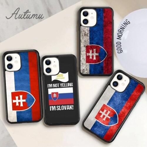 Slovak Slovakia flag Phone Case for iPhone 11 12 Pro Max mini X XR XS SE 2020 5 6S 7 8 Plus Samsung Galaxy S8 S9 S10 Cover shell