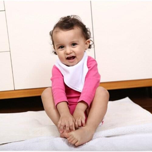 Baby bibs waterproof triangle Solid Color Child Baberos Bandana bibs babador dribble bibs Newborn slabber Absorbent cloth