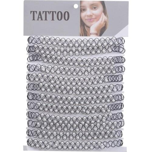 JUCHAO Double Row Small Pearl Choker Necklace for Girls Gothic Chokers Necklaces for Women Woman Jewellery