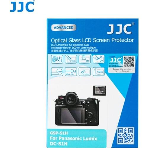 JJC Anti-scratch Glass Screen Protector LCD Cover For Panasonic Lumix DC-S1HGK-K DC-S1H S1H Camera Ultra-thin Display Cover