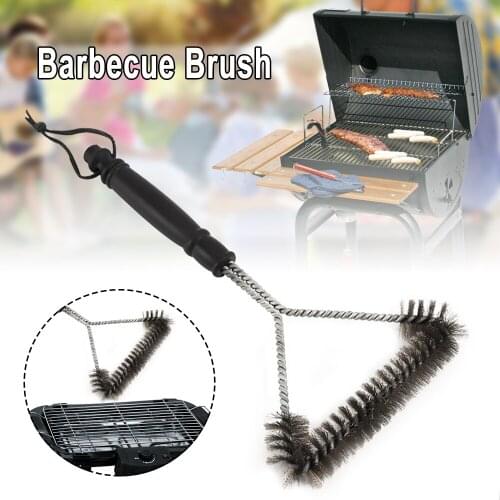 Kitchen Accessories BBQ Grill Barbecue Kit Cleaning Brush Stainless Steel Cooking Tools Wire Bristles Cleaning Brushes 2