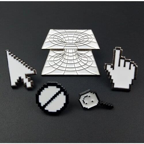 Fashion 3D Enamel Pins DIY Brooches Badges Metal Pin Gifts For Friends Jewelry Brooch For Clothes Backpack Hats Jeans