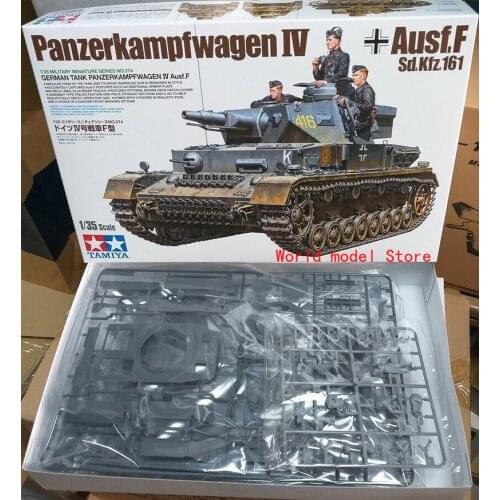 German Tank Panzerkampfwagen IV Ausf.F Tamiya 1/35 plastic model kit 35374