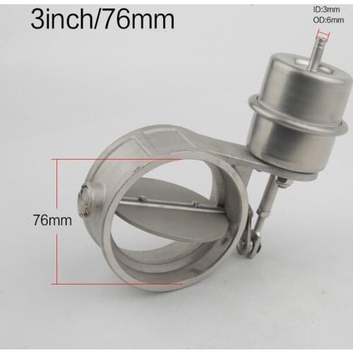 NEW Vacuum Activated Exhaust Cutout 3'' 76MM Open Style Pressure: about 1 BAR For Ford Mustang 2005