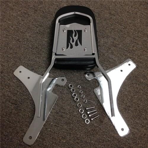 Motorcycle Sissy Bar Backrest Cushion Pad For Kawasaki Vulcan 800 Classic VN800 1996 1997 1998 1999 2000 2001 2002 2003-2005