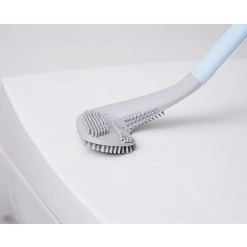 Long-Handled Toilet Brush Household Bathroom Accessories No Dead Corners Toilet Cleaning Nail-free Golf Soft Brush