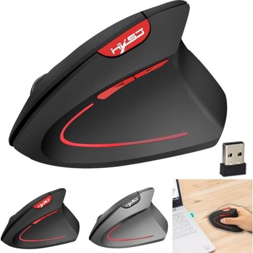 Vertical Wireless Mouse Computer Mouse Gamer 2.4GHz 2400DPI USB Receiver Optical Mice Ergonomic Gaming Mouse For PC Laptop