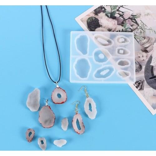 DIY Jewelry Tools Crystal Drop Silicone Mold Stone Drop Earring Pendant Set Drop Mould Earring Pendant Jewelry Molds Wholesale