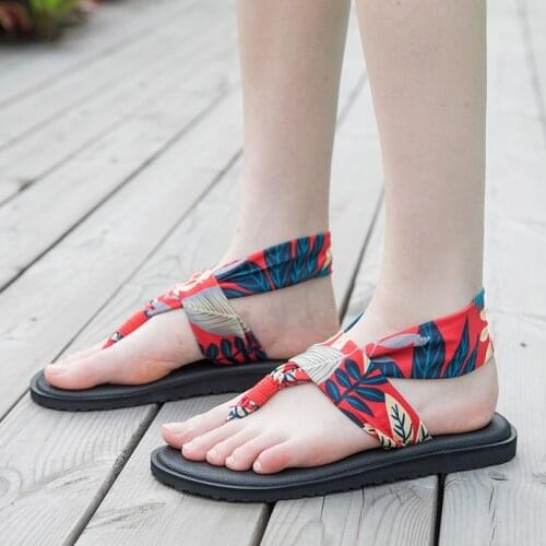 Womens Yoga Sling Sandals Mat Flat Flip Flops Female Beach Casual Sandalias Vacation Shoes for Ladies Non-slip Soft Slippers