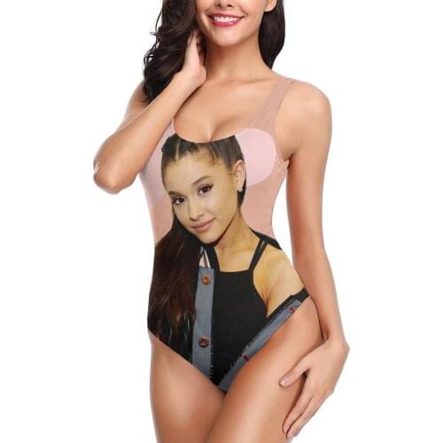 Swimsuit female 2021 new Ariana-grande sexy one-piece swimsuit sexy show thin holiday hot spring beach swimming one-piece