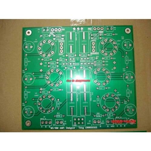 1PCS No Feedback MM / MC Phono Amplifier Bare PCB Base On Sansui High-level MM