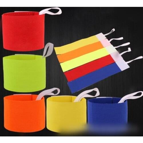 1 Pcs High Quality Colorful Anti-off Professional Football Soccer Captain Armband Player Arm Band Adjustable Brazalete Armband