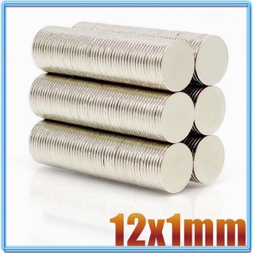 10/50/100/200 Pcs 12x1 Neodymium Magnet 12mm x 1mm N35 NdFeB Round Super Powerful Strong Permanent Magnetic imanes Disc 12*1