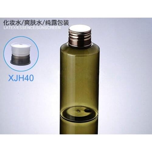 100ml Plastic Cosmetic Bottles Empty Makeup Water Cream Sample Packaging Containers Bottle with aluminum cap