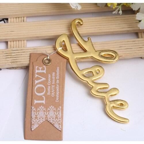 100 PCS Love Bottle Opener Wedding&Bridal Shower Favors Beer Bottle Opener Wedding Gift for Guest