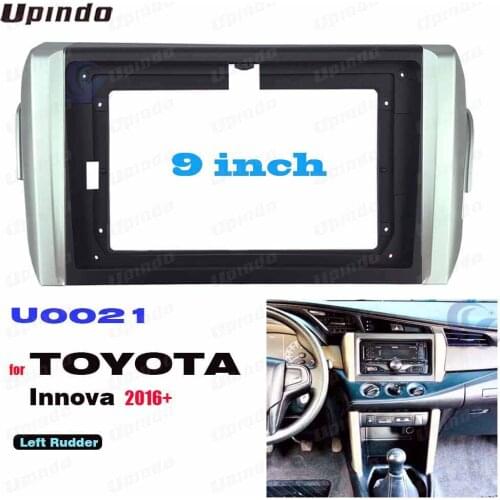 2 Din 9 Inch Car Radio Installation DVD GPS Mp5 Plastic Fascia Panel Frame for TOYOTA Innova 2016+ Dash Mount Kit