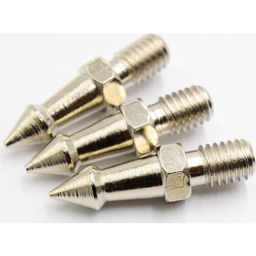 3 pcs Metal Spikes 3/8" Screw Suitable for tripods monopods with 3/8" Threads