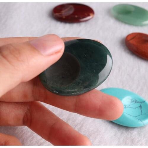 6/12pcs Chakra Natural Stone Pendulum Pendant Reiki Healing Meditation Shiatsu Jewelry Making Beads Amulet Wholesale