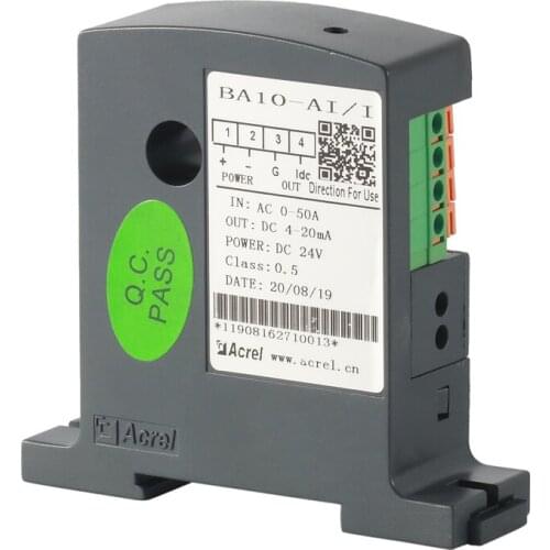 Acrel AC Current Transmitter BA05-AI/V transmitter sensor with 0-5V output