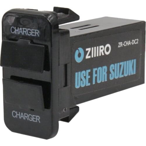 Automobile Modification Auto Parts 2.1A Car Interface two USB Charger Connector Adapter and USB Audio MP3 Input For Suzuki