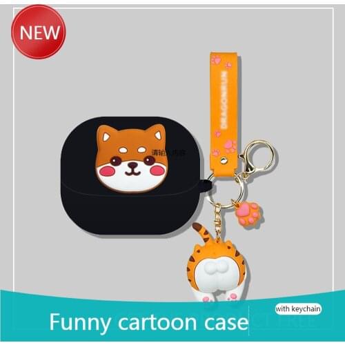 For Sony Wf-SP900 Cartoon dog Wireless Bluetooth Earphone Case Charging box soft shockproof Cover For Sony Wf-sp800n