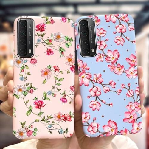 For Huawei P Smart 2021 Y7A Case Fashion Flower Fresh Floral Soft TPU Phone Cover For Huawei Y7A Y 7A PSmart 2021 PPA-LX2 Fundas