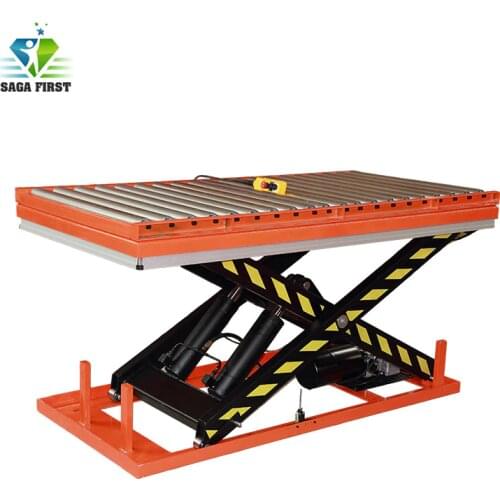Material Handling Lift Tables Hydraulic Roller Lift Platform