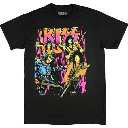 KISS Band Graphic ShirtTee HoodedFunny Birthday Cotton Tee Vintage Gift For Men Women