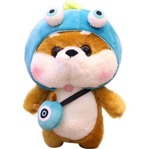 Good Quality Cute Cartoon Pillow Baby Fat Shiba Inu Dog Plush Stuffed Toys