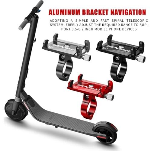 Motorcycle Bicycle Handlebar Mobile Phone Holder Clip Stand Electric Scooter MTB Mountain Bike GPS Mount Phone Bracket