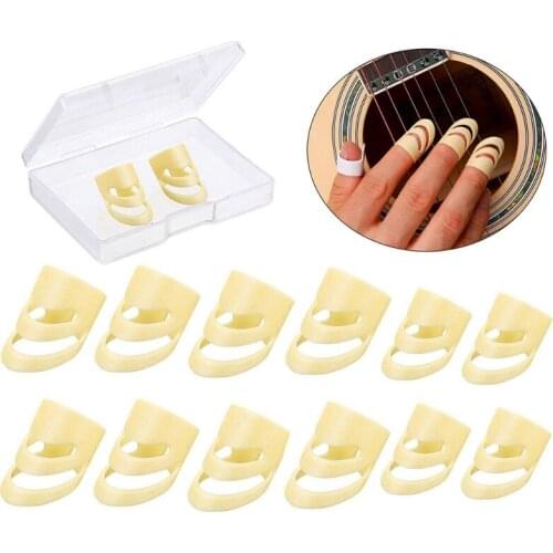 12pcs Alaska Guitar Picks Finger Picks Medium and Large Alaska Picks Plectrums G99D