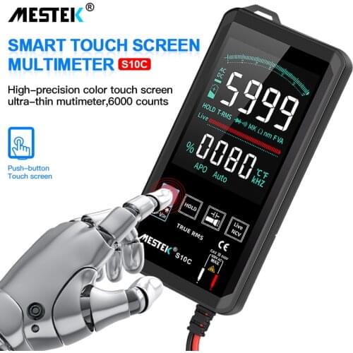 4.7 Inch Touching Color Screen Multimeter Ultra-thin Multimeters Voltage Frequency Capacitance Resistance Meter 6000 Counts