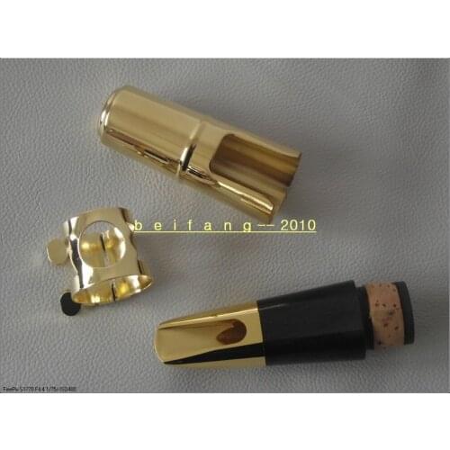 New Gold plated Metal Bb Clarinet mouthpiece ligature cap Clarinet parts