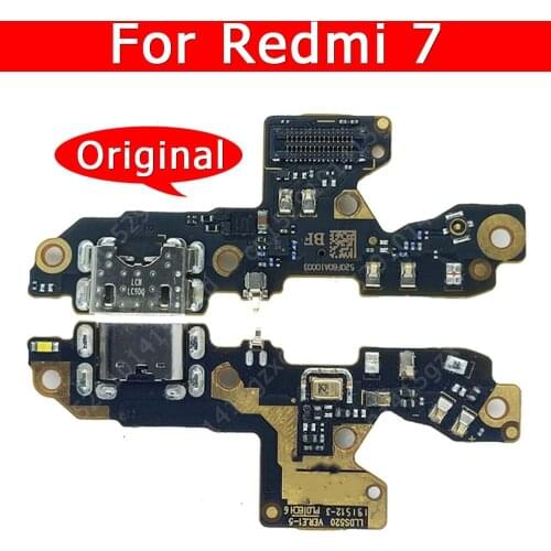 Original USB Charge Board For Xiaomi Redmi 7 Charging Port Socket Connector Mobile Phone Accessories Replacement Spare Parts