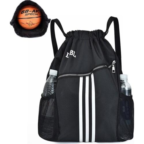 Sport Bag Gym Travel Womens Large Nylon Fitness Man Lightweight Drawstring Training Luggage Shoulder Backpack Basketball