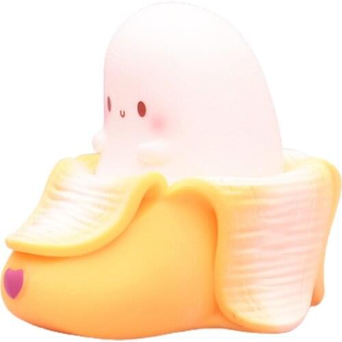 1 Piece Banana Shape Emotion Light Creative Night Light Baby Feeding Light Bedside LED Night Light Cute Lamp for Bedroom