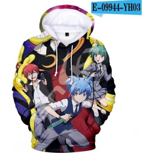Popular Assassination Classroom Korosensei Anime Hoodie Sweatshirt Men/Women Hip Hop Pullover Fashion Sweatshirts Cool Clothing