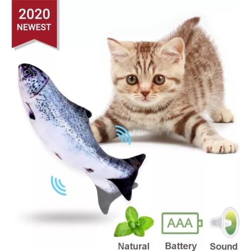 USB Charging Catnip Toy Fish Electronic Pet Cat Simulation Fish Toy Cat Chewing Playing Toy Biting Supplies